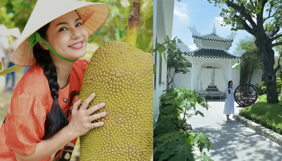 Nhà vườn rộng 3.000m2 của người đẹp Tây Đô Việt Trinh